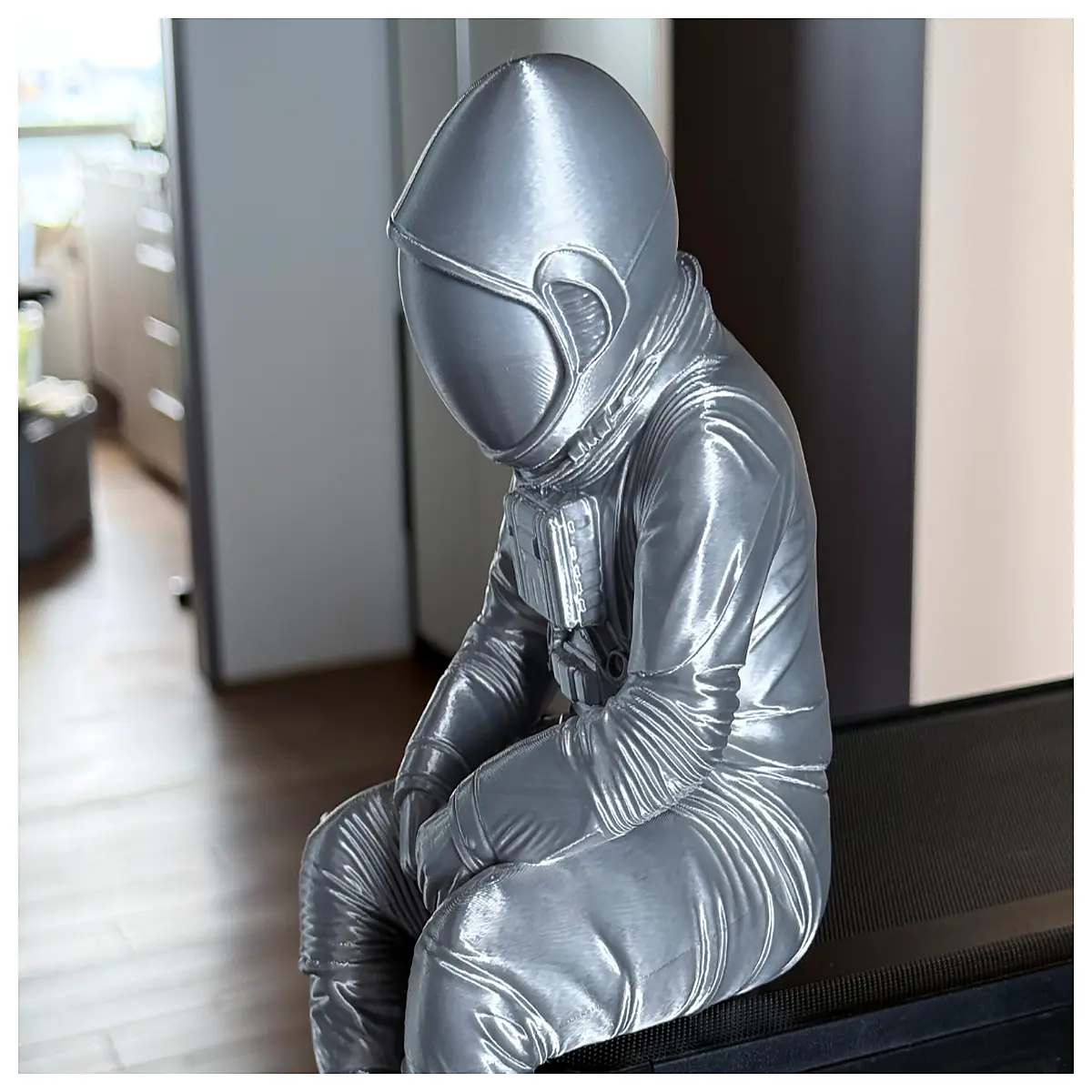 cute sitting astronaut figurine desk decor space toy kids