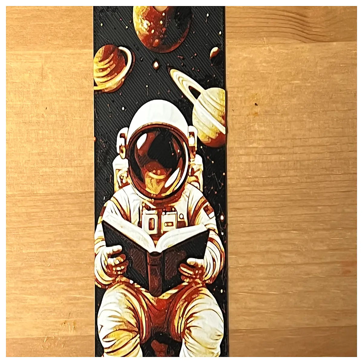 cute astronaut bookmark space theme reading accessory for kids gifts science fiction book lover present