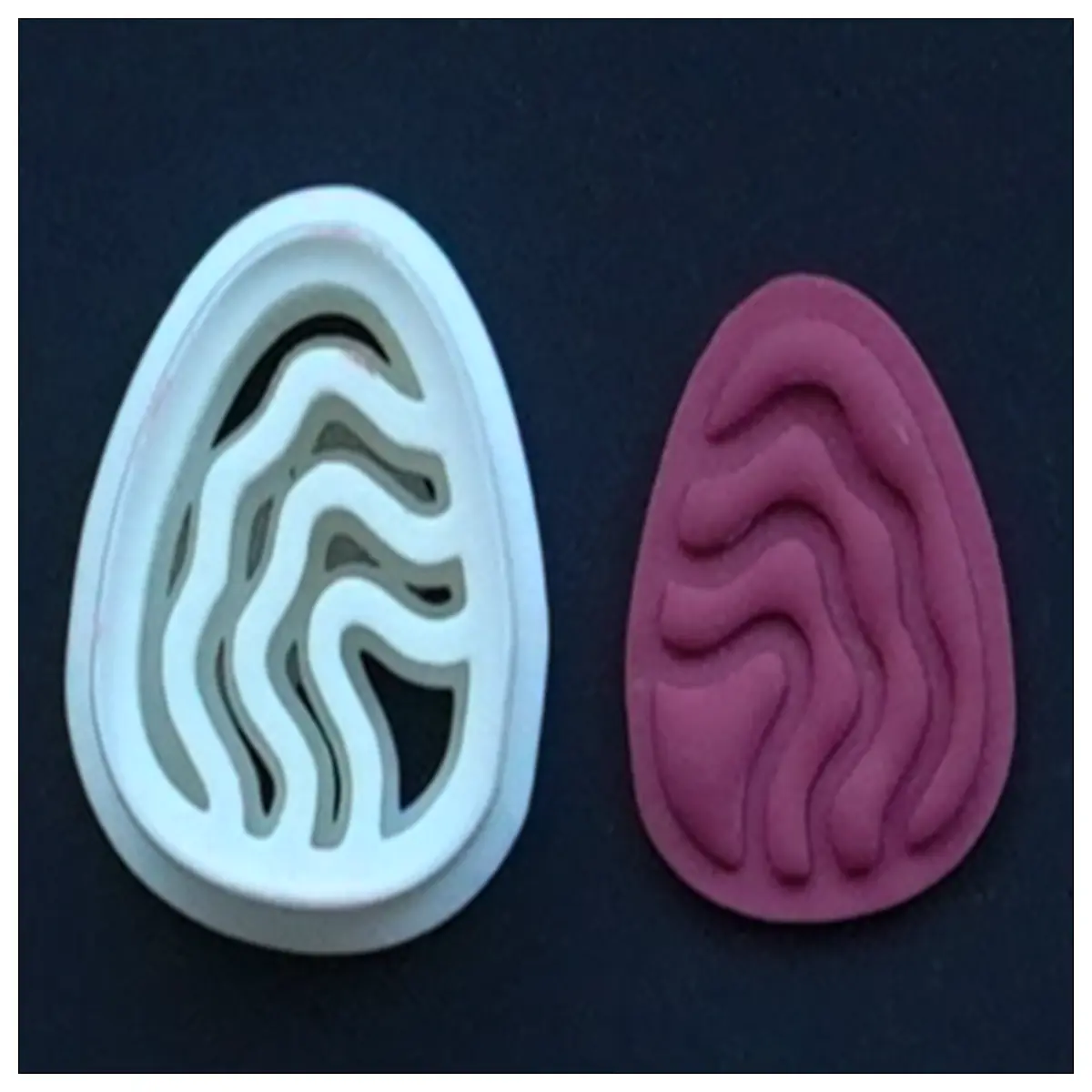oval polymer clay cutter cookie stamp for handmade jewelry making earrings necklaces diy craft tools