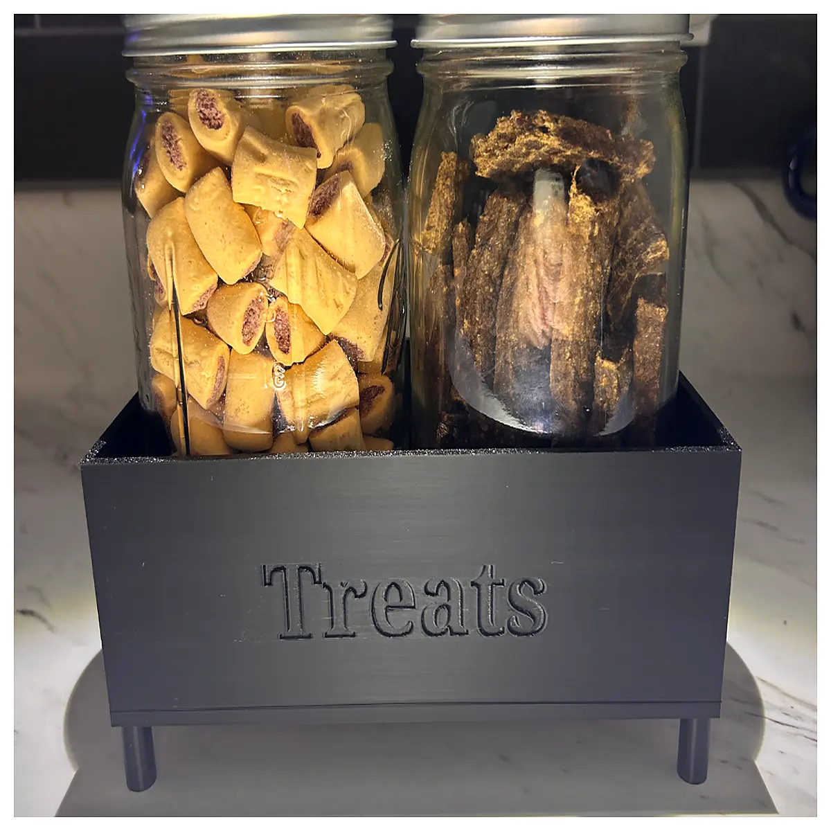 pet treat storage container with lid dog food organizer box for pantry cat snack dispenser jar airtight