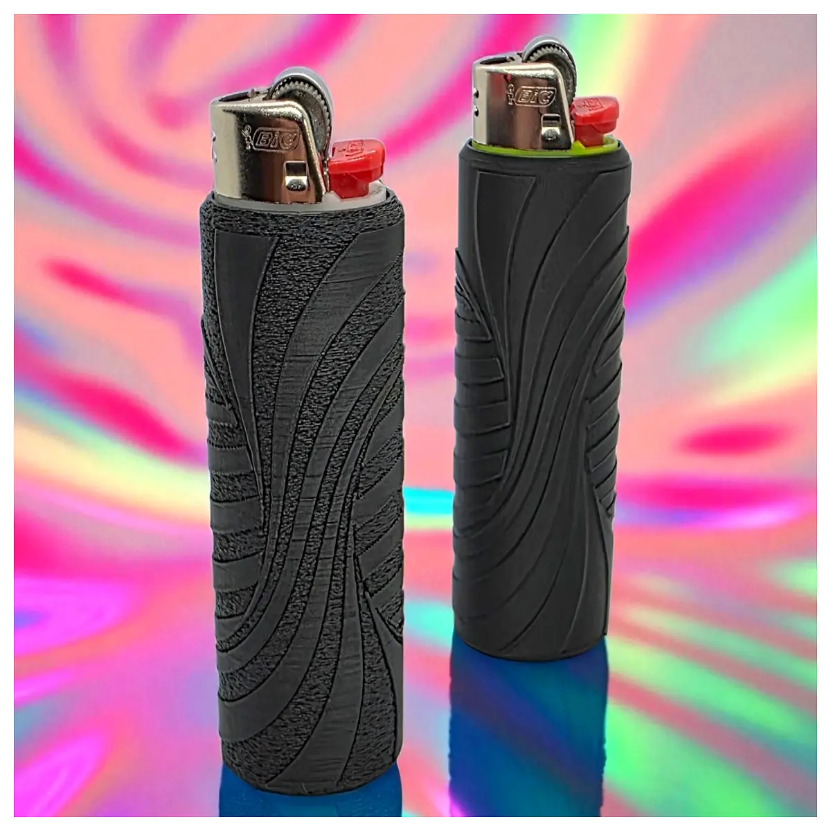 psychedelic spiral double sleeve cylinder tube for art craft decoration
