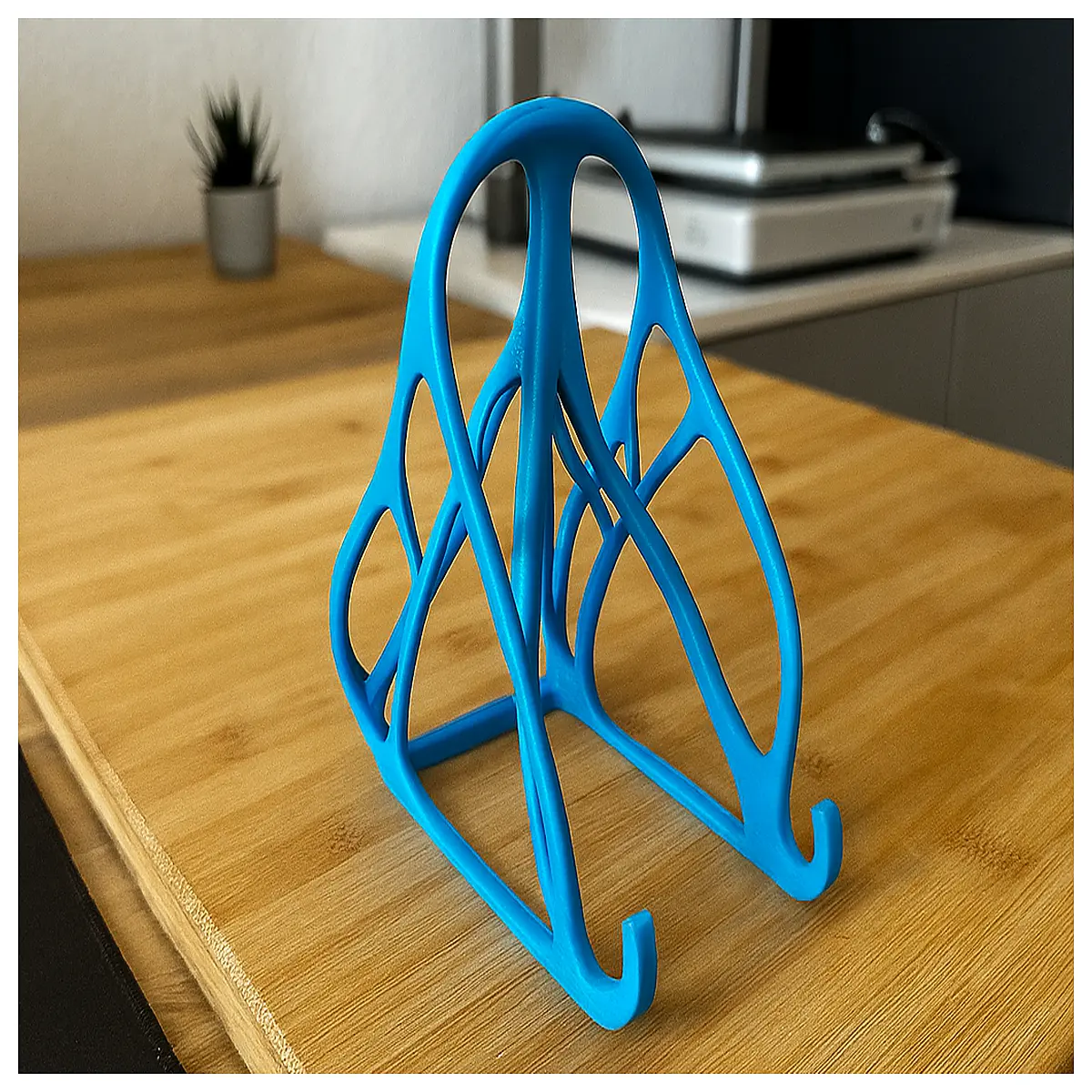 sustainable phone holder for desk eco friendly wireless charging dock organizer aesthetic minimalist mobile cradle for nightstand