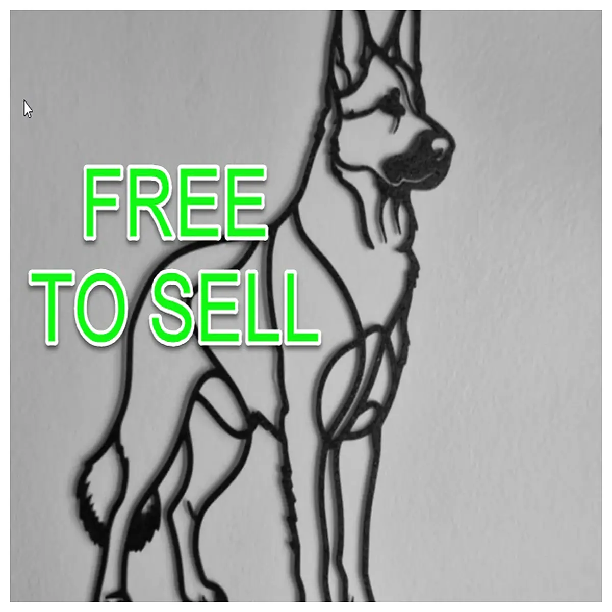 german shepherd wall art canvas print modern home decor living room poster dog lover gift