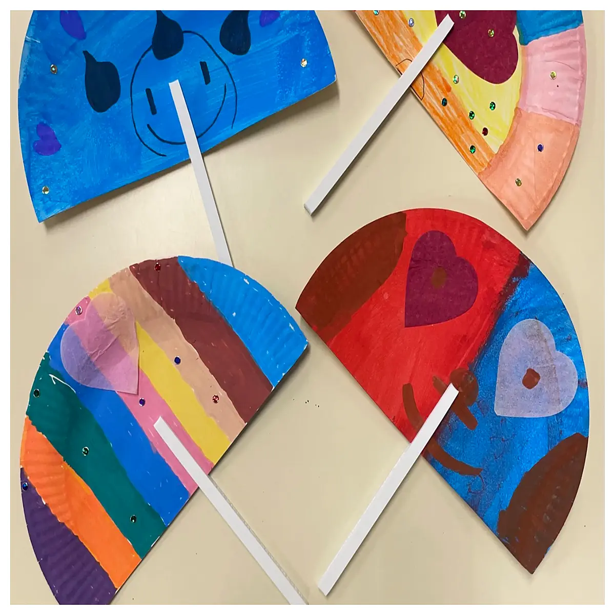 diy paper plate handles craft supplies kids party decoration accessories
