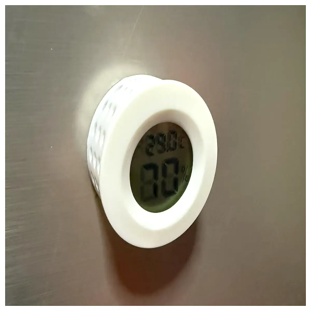 round magnetic thermometer hygrometer case for home office plant terrarium humidity monitor accessory