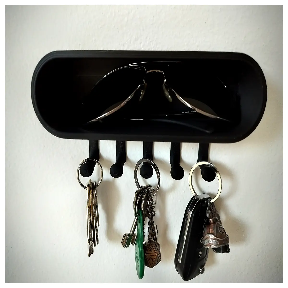 minimalist key hook wall mounted modern entryway organizer duty adhesive no drill for front door apartment small space