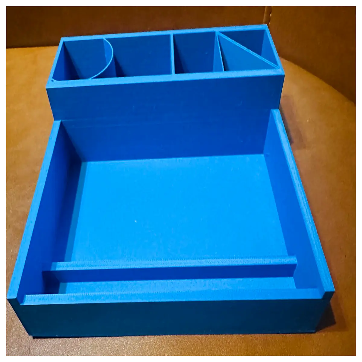 desk organizer with compartments for office supplies pen holder and storage bin