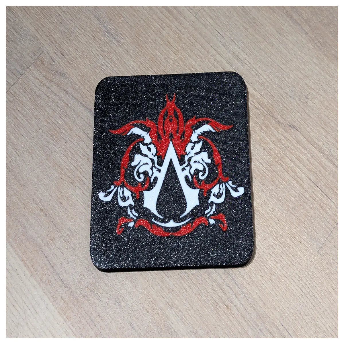 assassin s creed ii coaster set leather desk mat gaming mousepad ezio auditore vintage protection