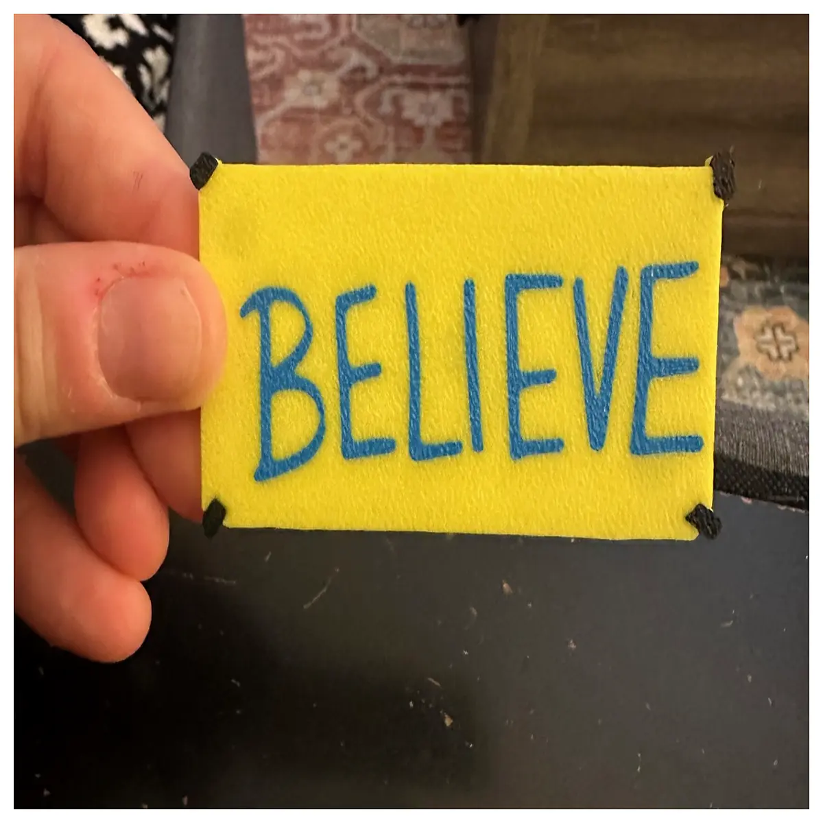 ted lasso magnet fridge optimistic belief quote office decor funny motivational fans