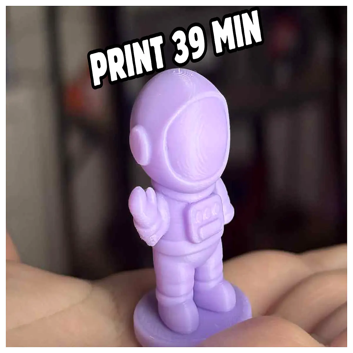 astronaut statue print stl file printable resin pla space explorer figurine hobbyist