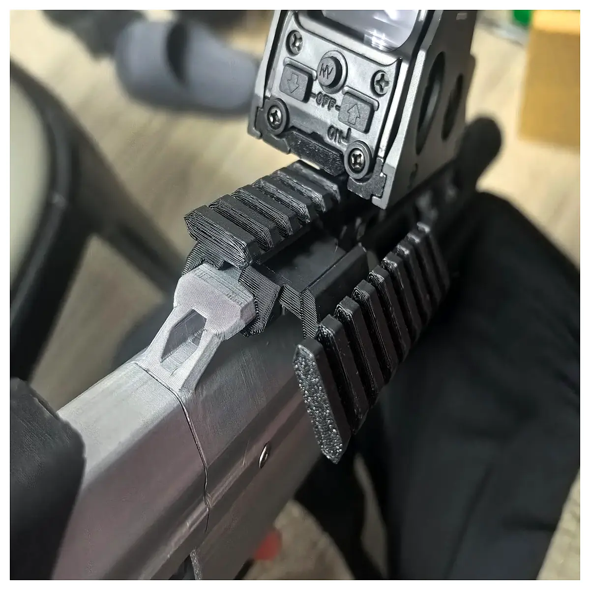45 degree offset picatinny rail mount riser block for tactical rifle scope red dot sight accessory