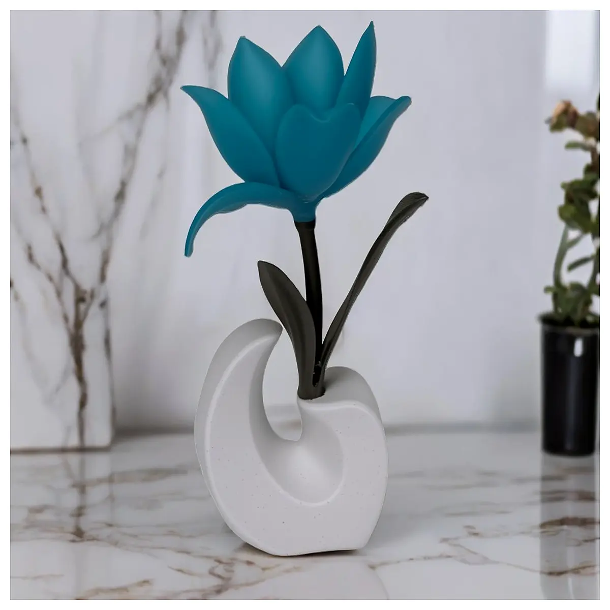modern flower vase sculpture resin home decor centerpiece for living room table
