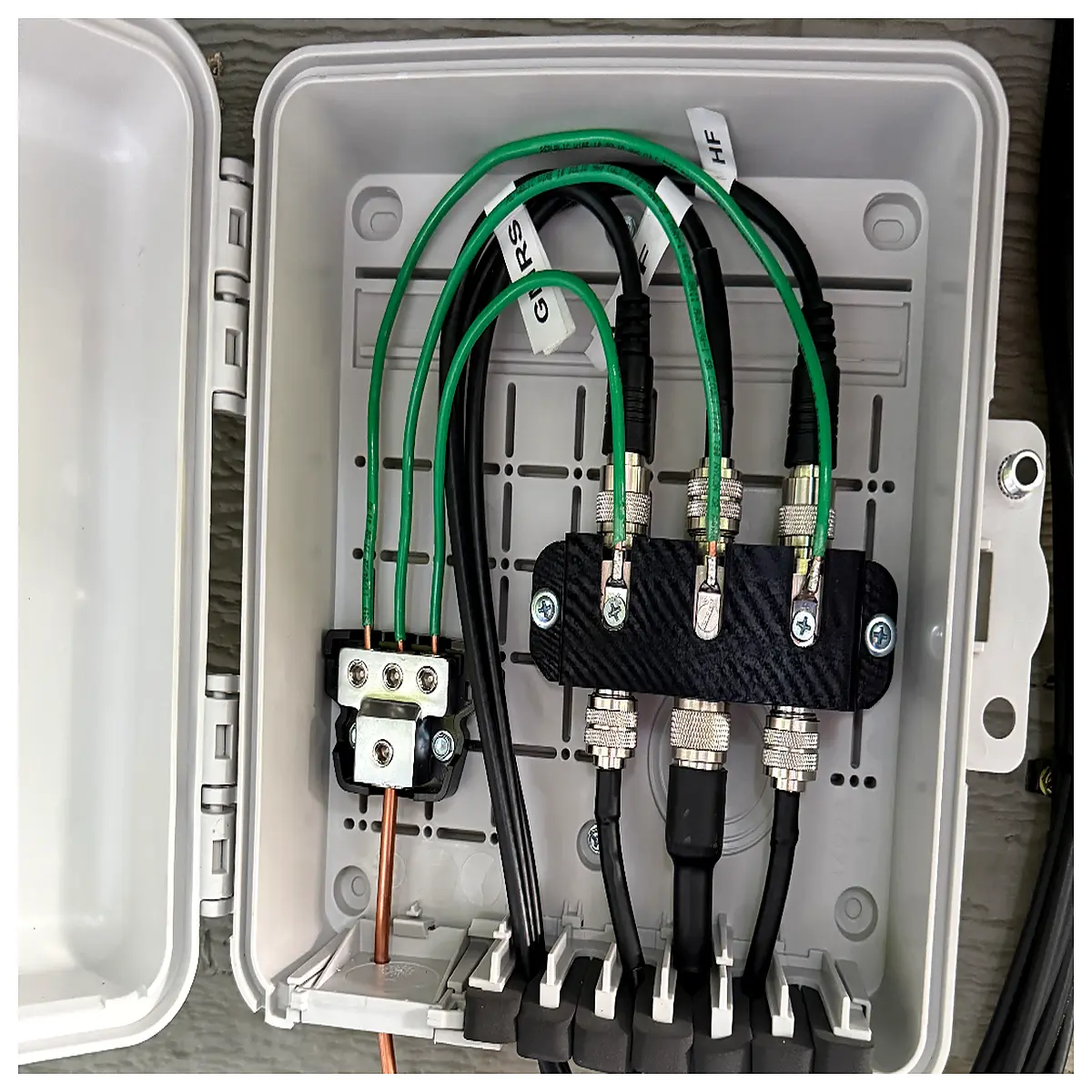 so239 surge protector mount bracket grounding plate rf antenna lightning protection hardware