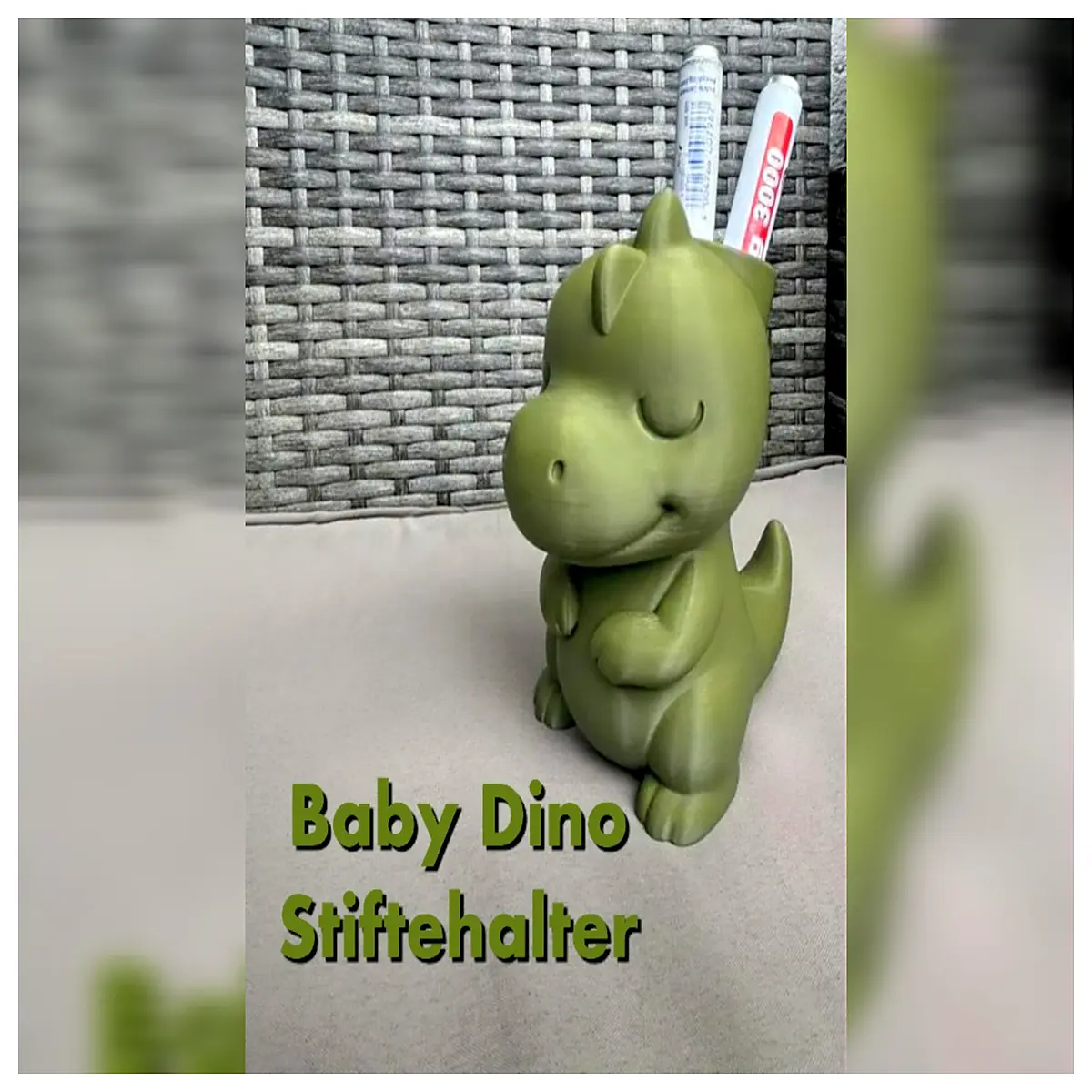cute dinosaur pen holder desk organizer for kids room baby boy nursery decor accessories educational toy stationery storage