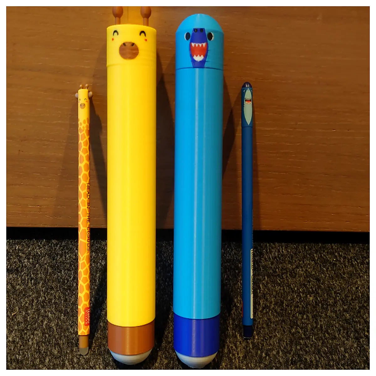wipeable pen organizer box for gel pens storage desktop tidy case