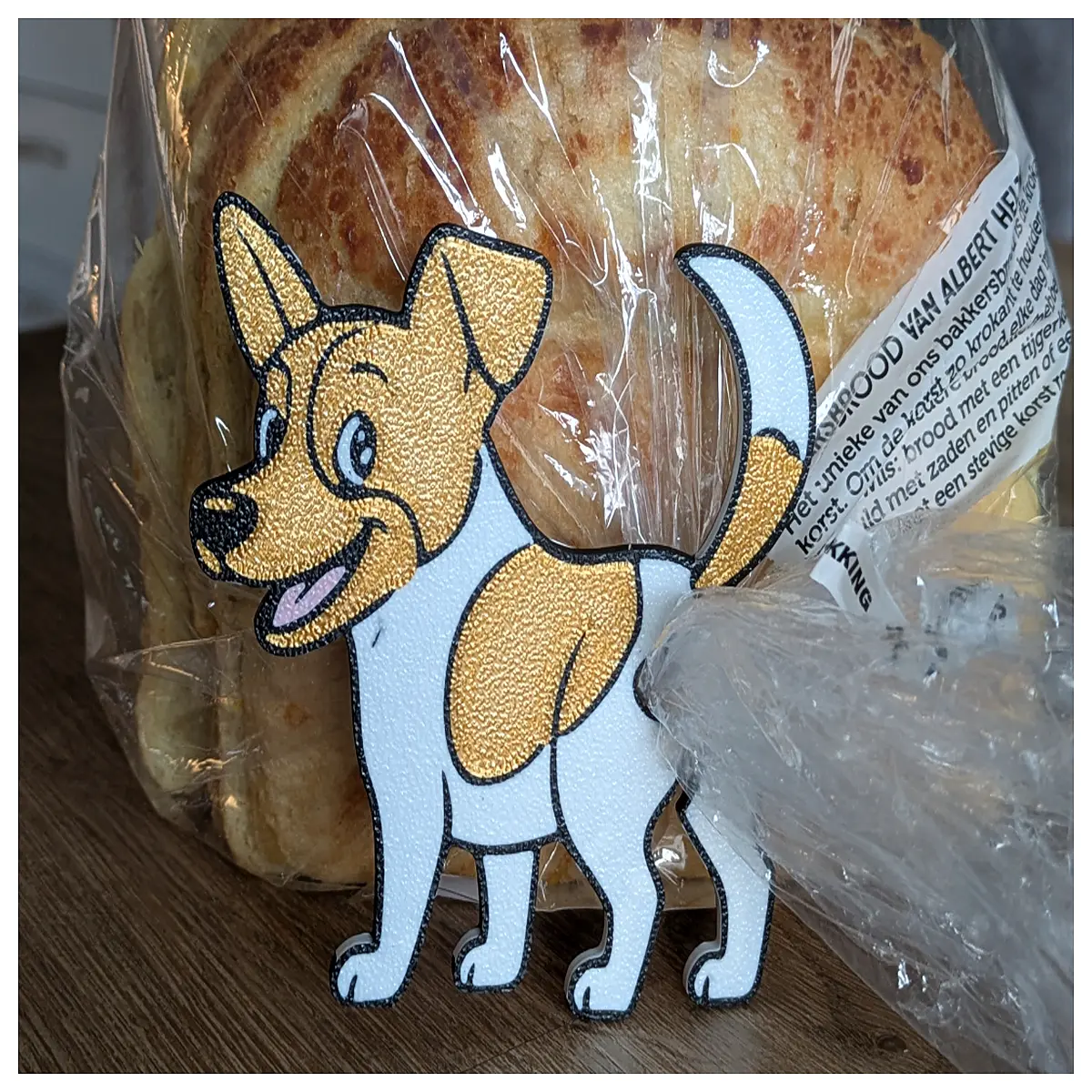 cute jack russell terrier dog treat storage container with clip lid for pet snacks
