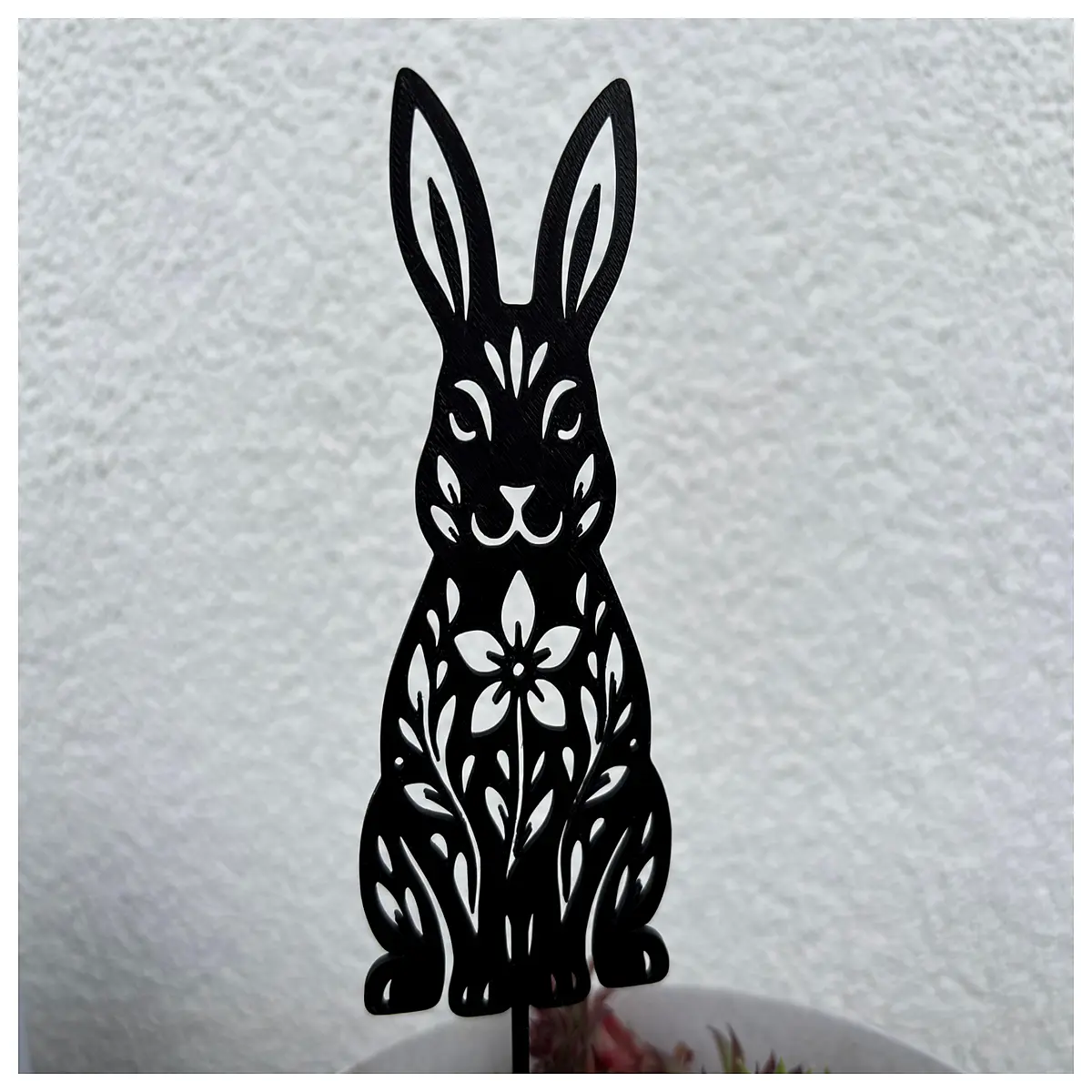 cute rabbit vase with flower holder for home decor ceramic bunny planter for desk or shelf