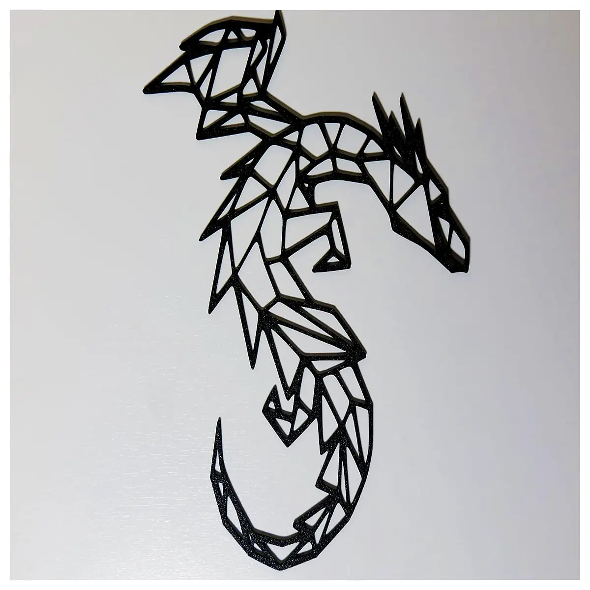 geometric dragon sculpture abstract art decor modern minimalist home office desk ornament resin statue