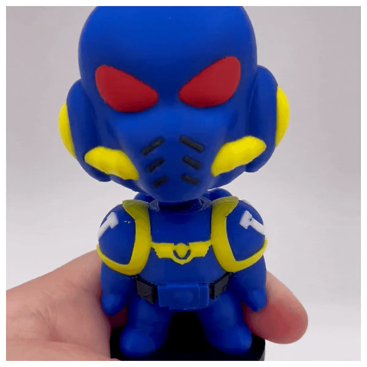deep blue super power battle group action figure collectible decoration for desk shelf