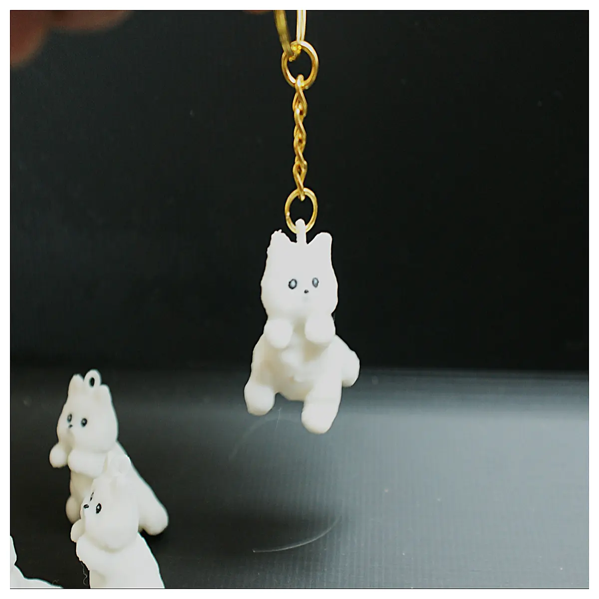 cute animal keychain bag charm pendant for women girls backpack zipper puller travel luggage tag accessory