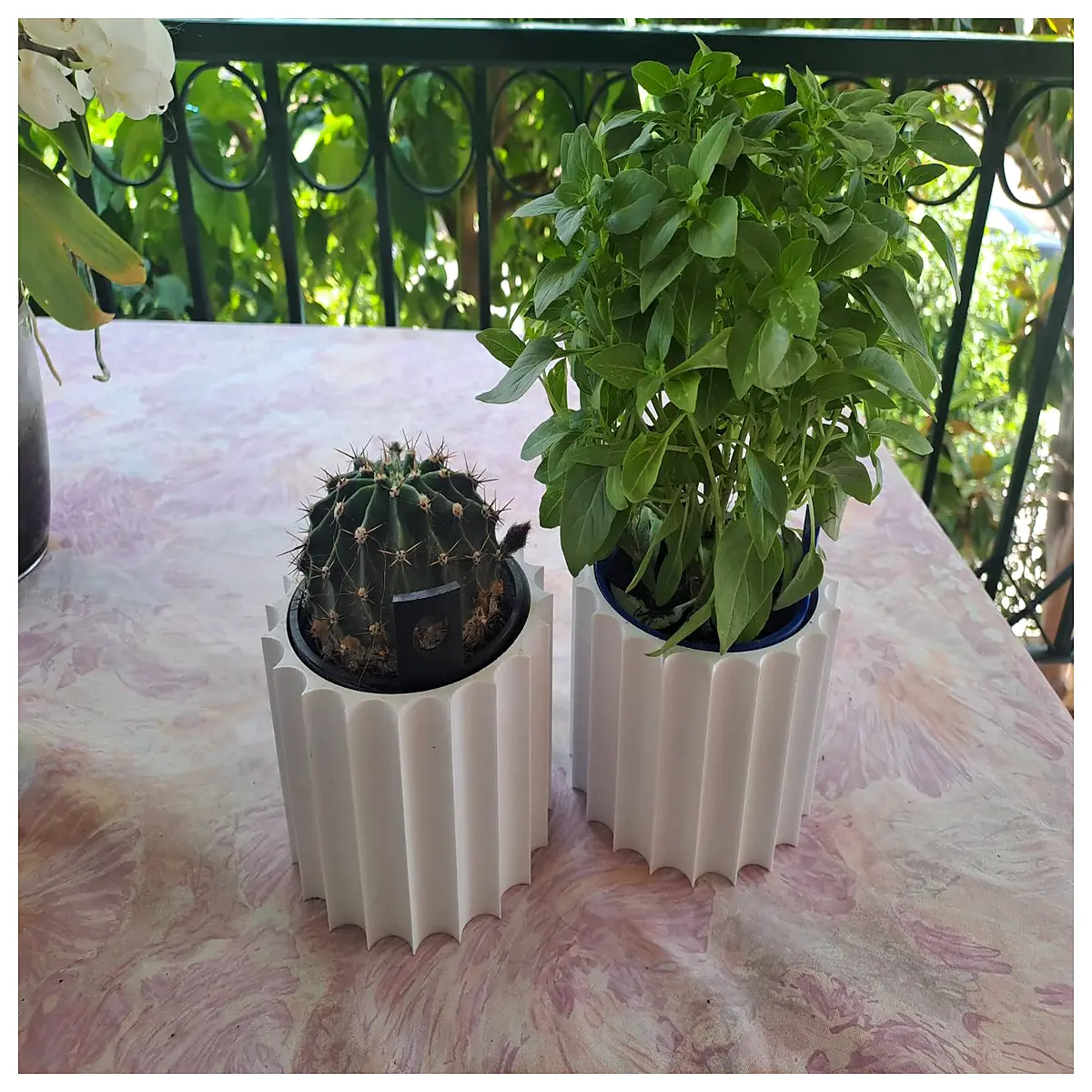 printed plant pot diy custom geometric planter succulent vase home decor