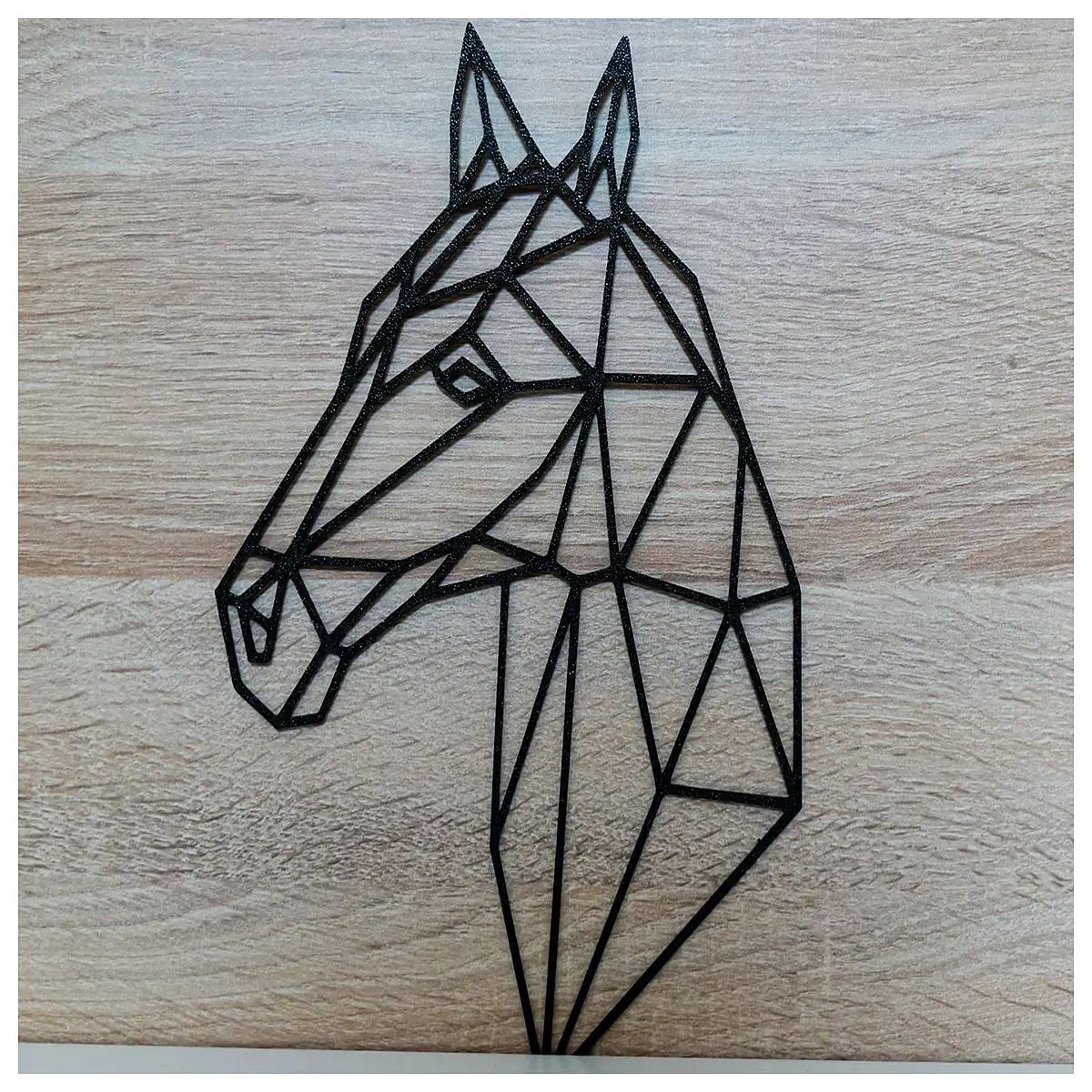 geometric horse wall art modern abstract metal sculpture home decor nursery accent piece