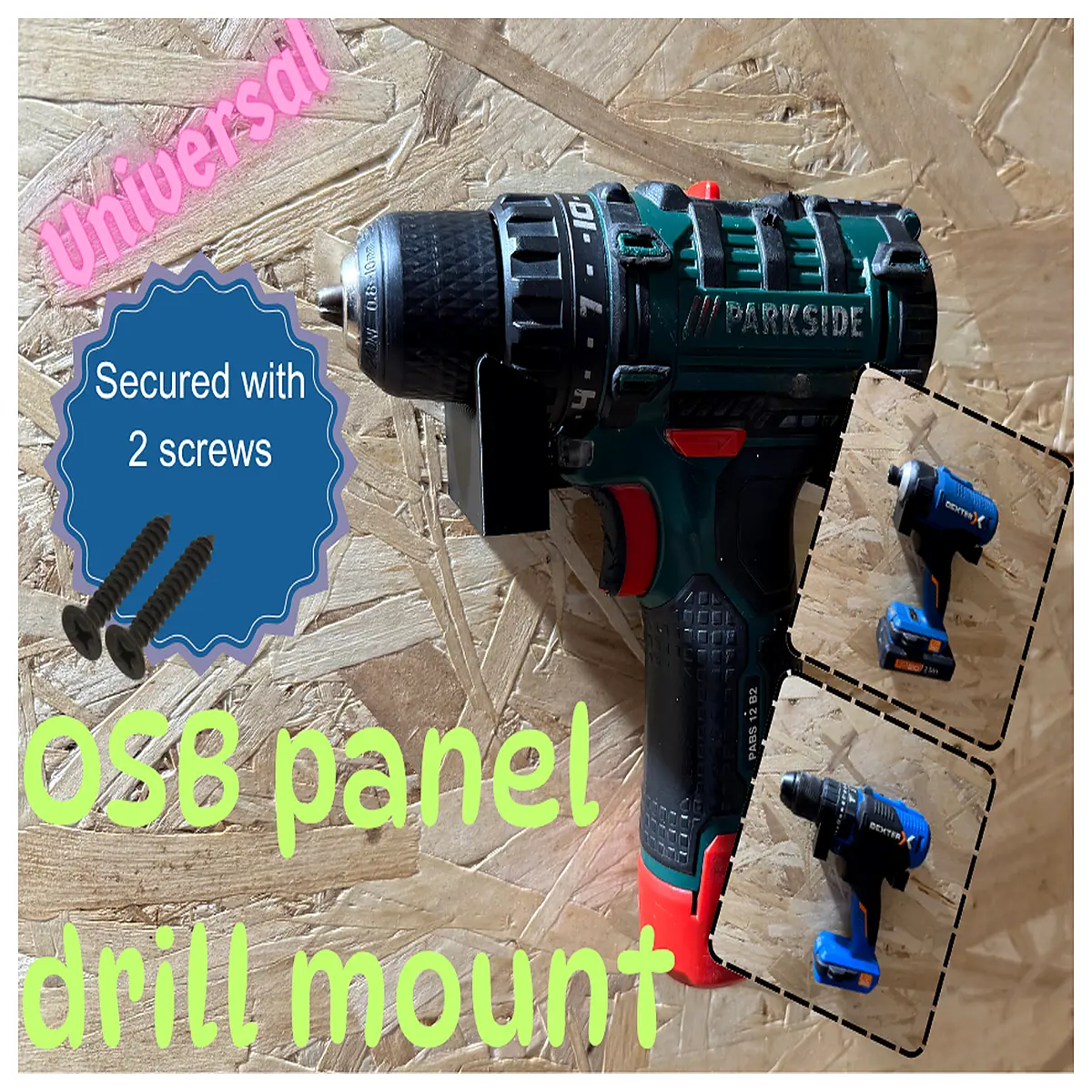osb drill bit holder guide for wood drilling precision