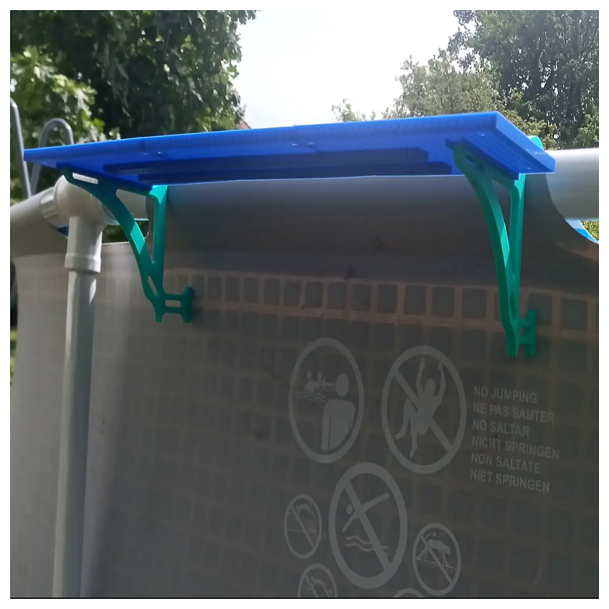 pool shelf caddy floating organizer for drinks books sunglasses waterproof storage rack above water