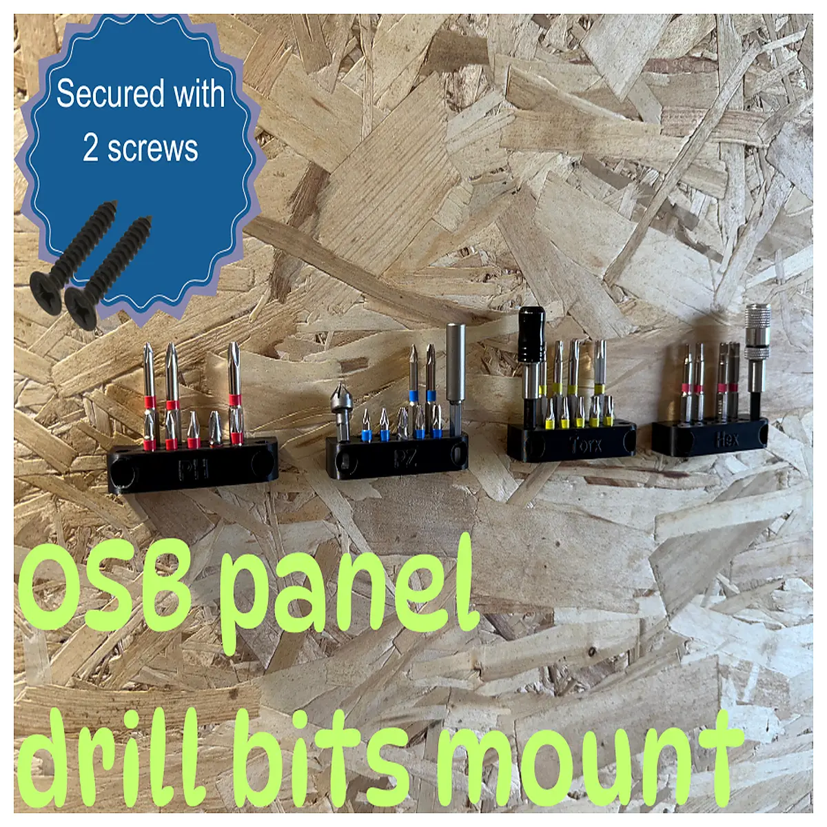 osb drill bit holder chuck adapter for wood drilling duty