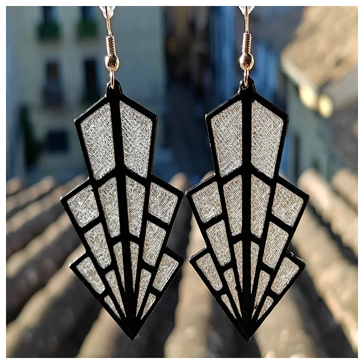 art deco earrings vintage geometric drop dangle jewelry for women party wedding