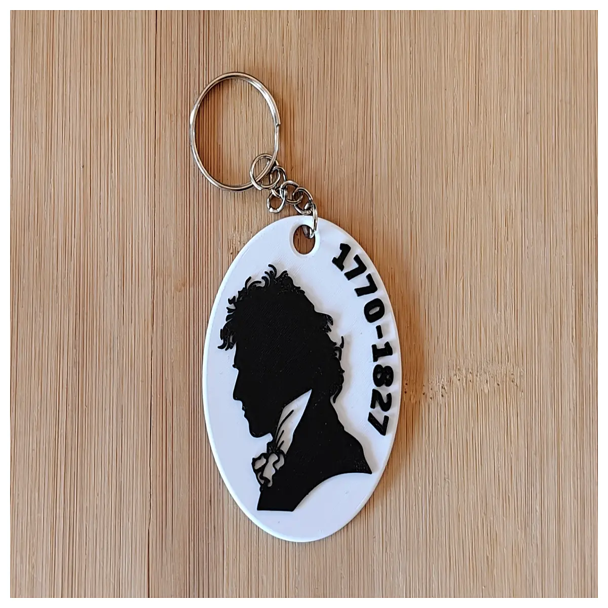 beethoven keychain music lovers classical composer pendant jewelry
