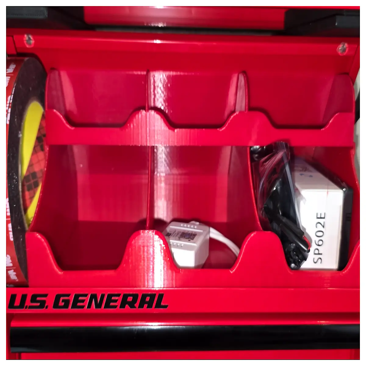 portable mini tool organizer box for cargo ship storage compact hardware caddy with compartments