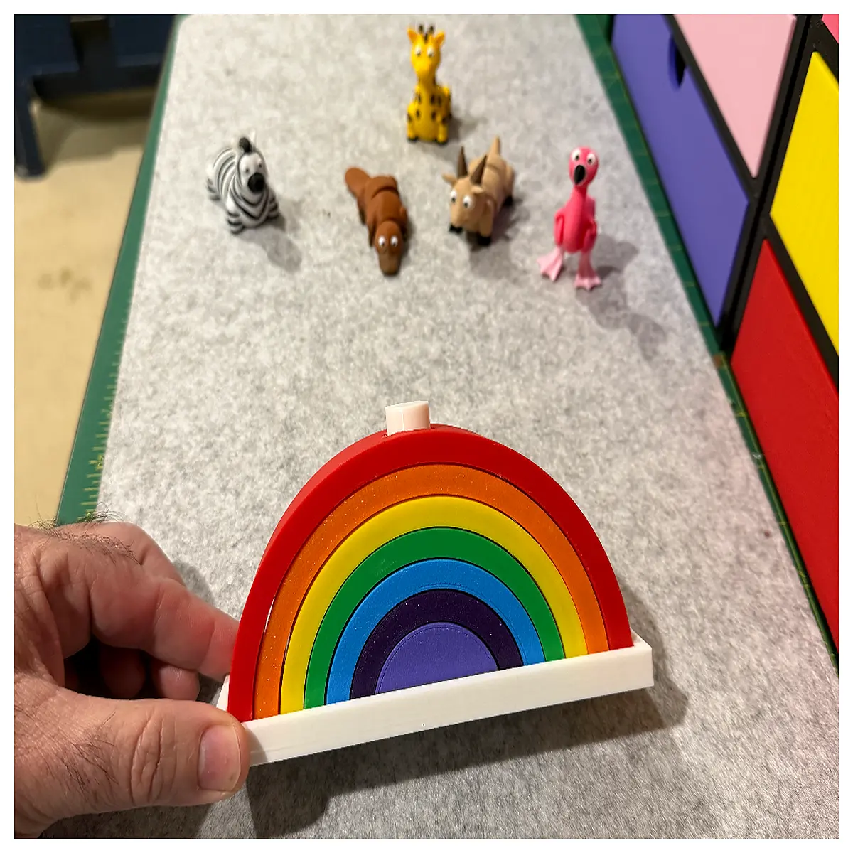 rainbow prism stacking blocks for kids refraction science experiment educational toy stem learning