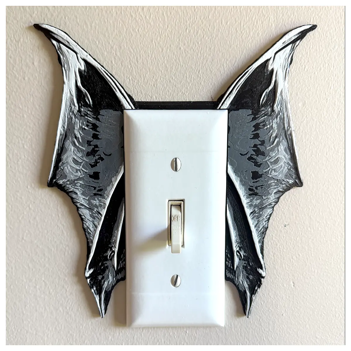 halloween switch cover plate spooky bat wing wall decor outlet frame for party home decoration