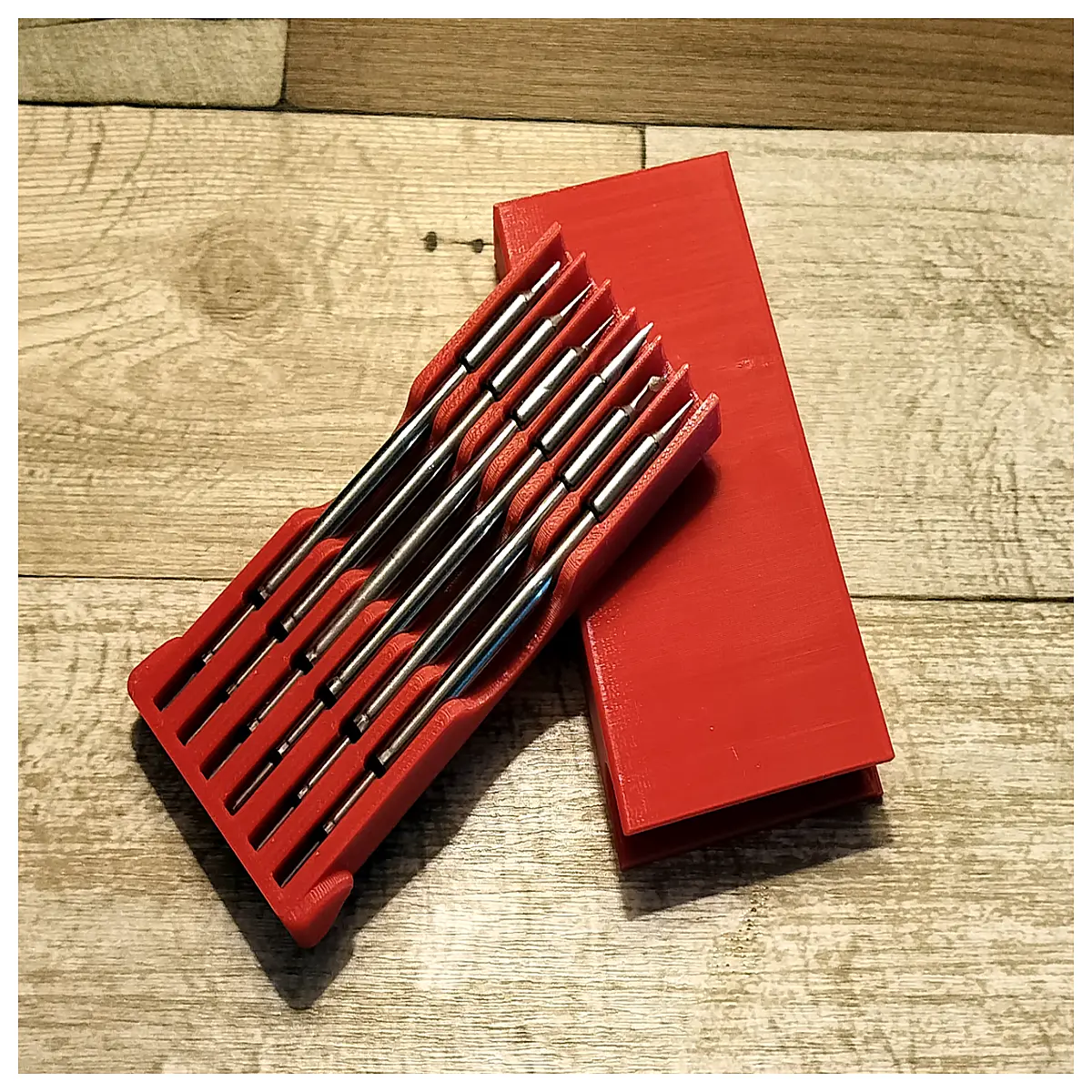 soldering iron tip storage box with sliding cover c245 holder organizer case for electronics repair tools