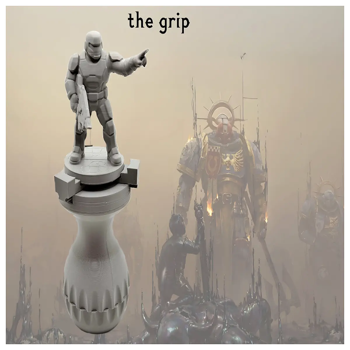 ergonomic mini painting grip handle for detailed scale figures hobby tools