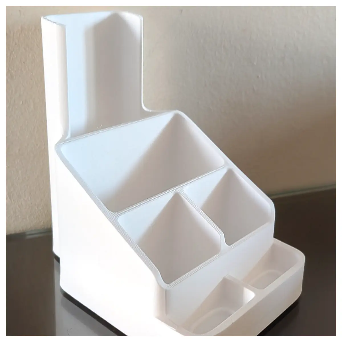 desk organizer with compartments for office supplies pen holder and paper clip storage