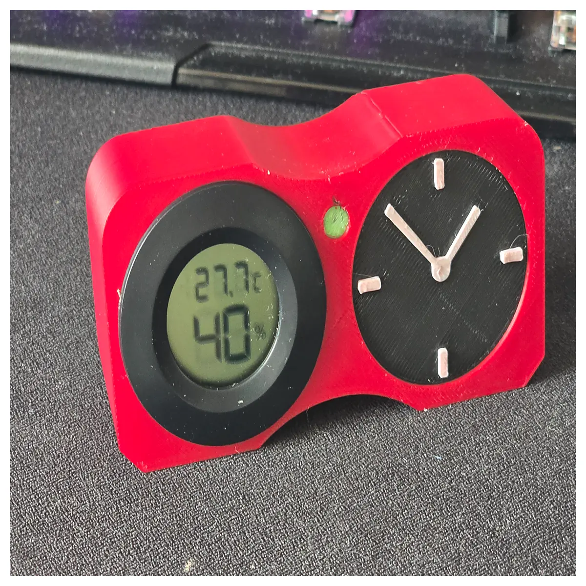 vintage car thermometer hygrometer gauge mount retro dashboard accessory for classic vehicles