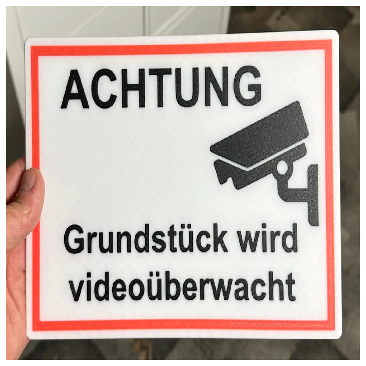 video surveillance warning sign outdoor security camera sticker alert notice for home business