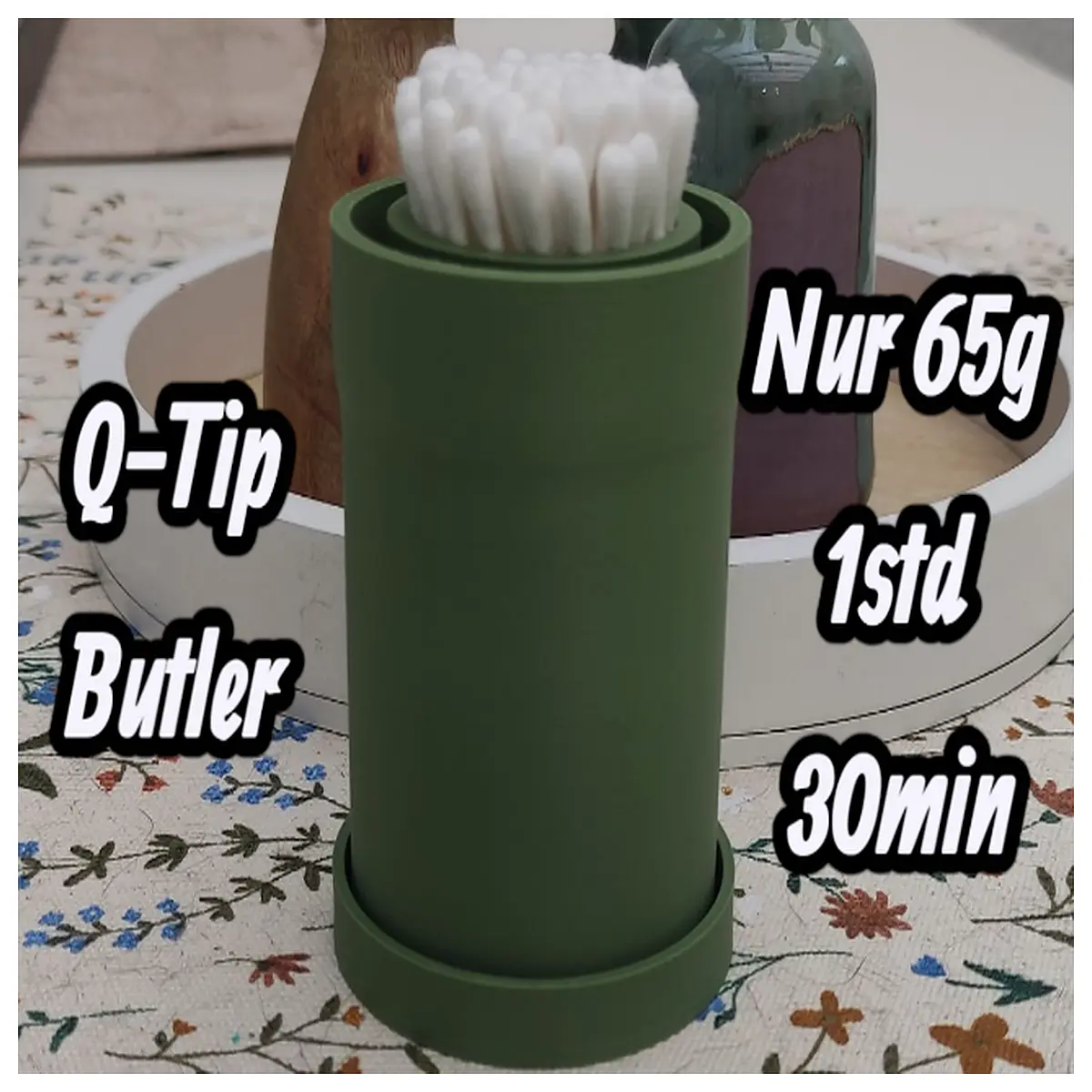 extendable cotton swab holder no needed retractable q tip organizer desktop storage