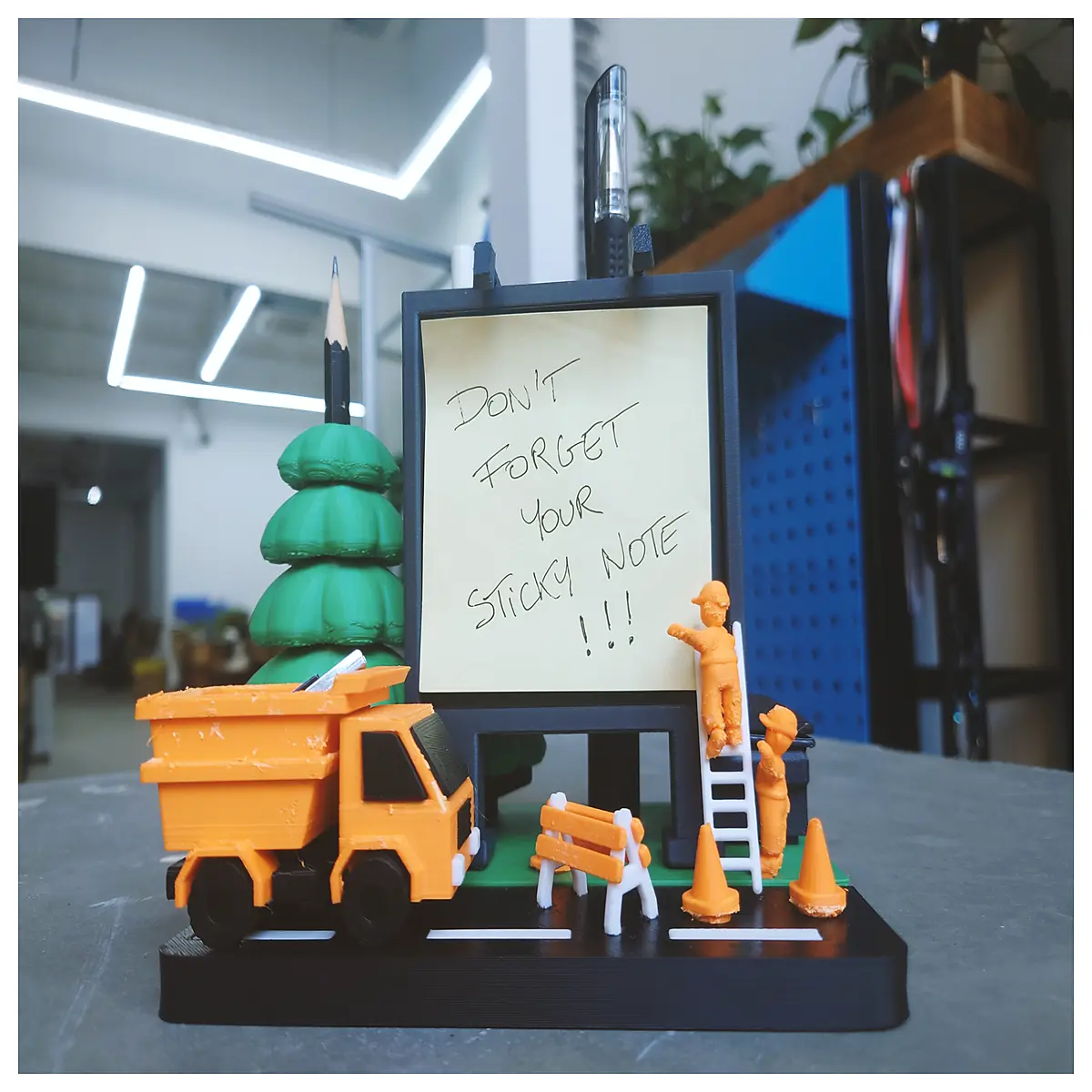miniature desk scenery sign board team building sticky notes office desktop ornament