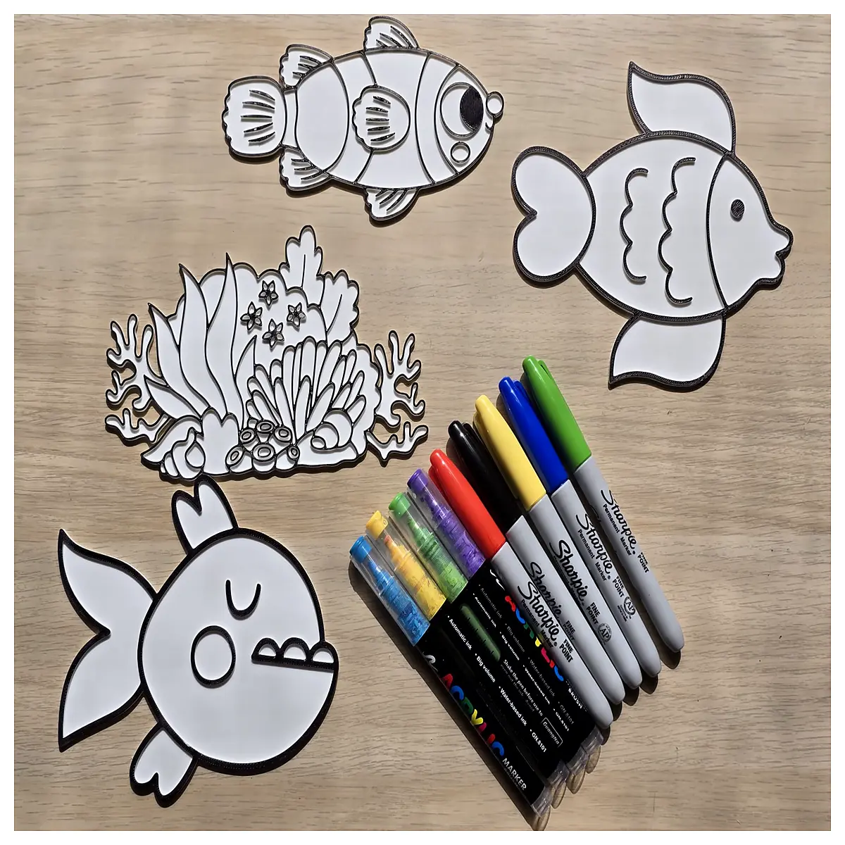 ocean life wall art marine biology decor sea creature prints for kids room nursery painting