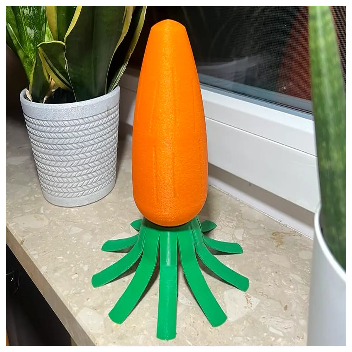 carrot shaped vase for home decor orange ceramic flower holder rustic kitchen counter centerpiece vegetable inspired table decoration