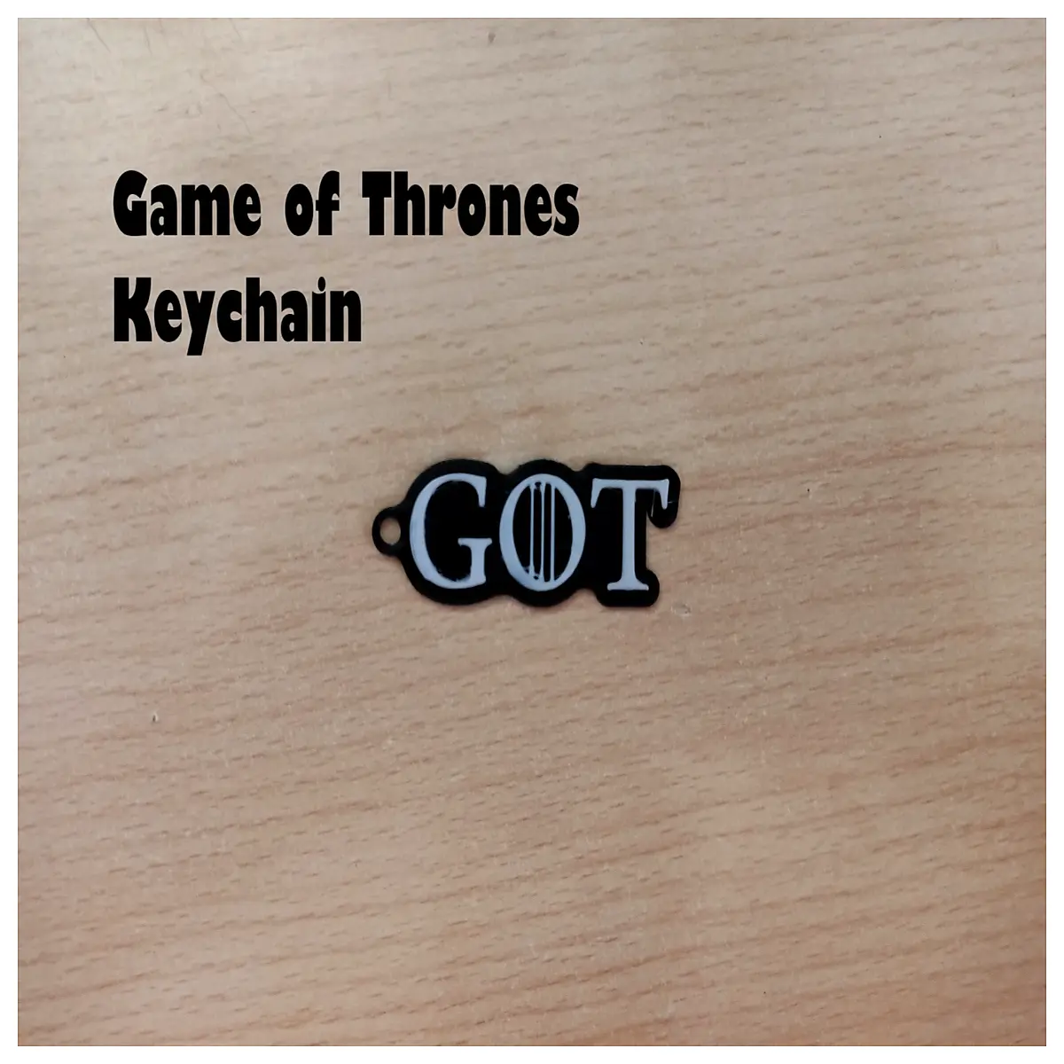 metal keychain house sigil pendant fans