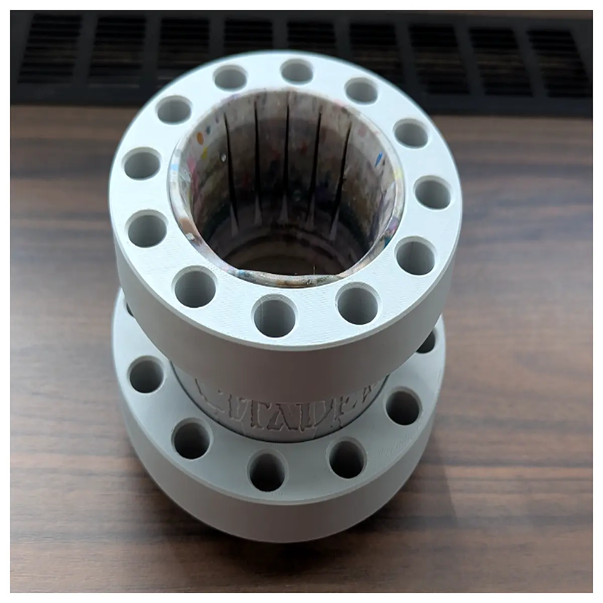 gaming desk organizer cup holder for water bottle mug rack storage