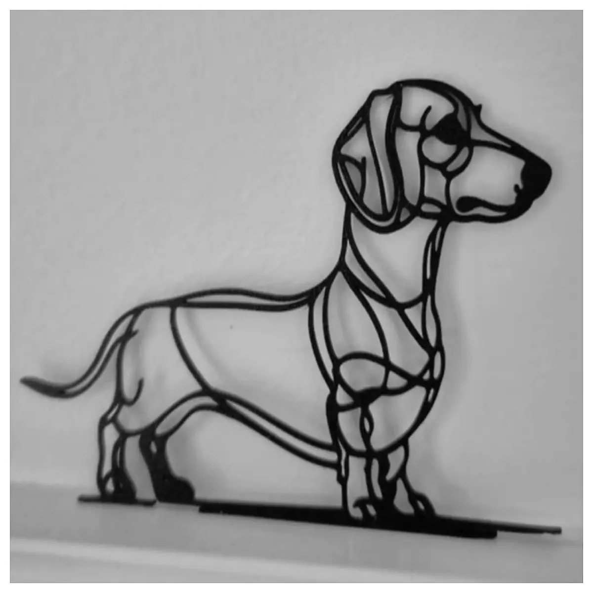 funny dachshund wall art long dog poster for living room cute sausage dog canvas print pet lover home decor
