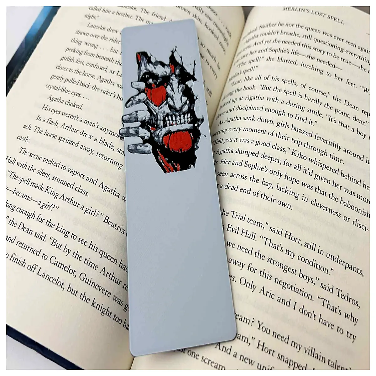 attack on metal bookmark wall design anime collectible fans