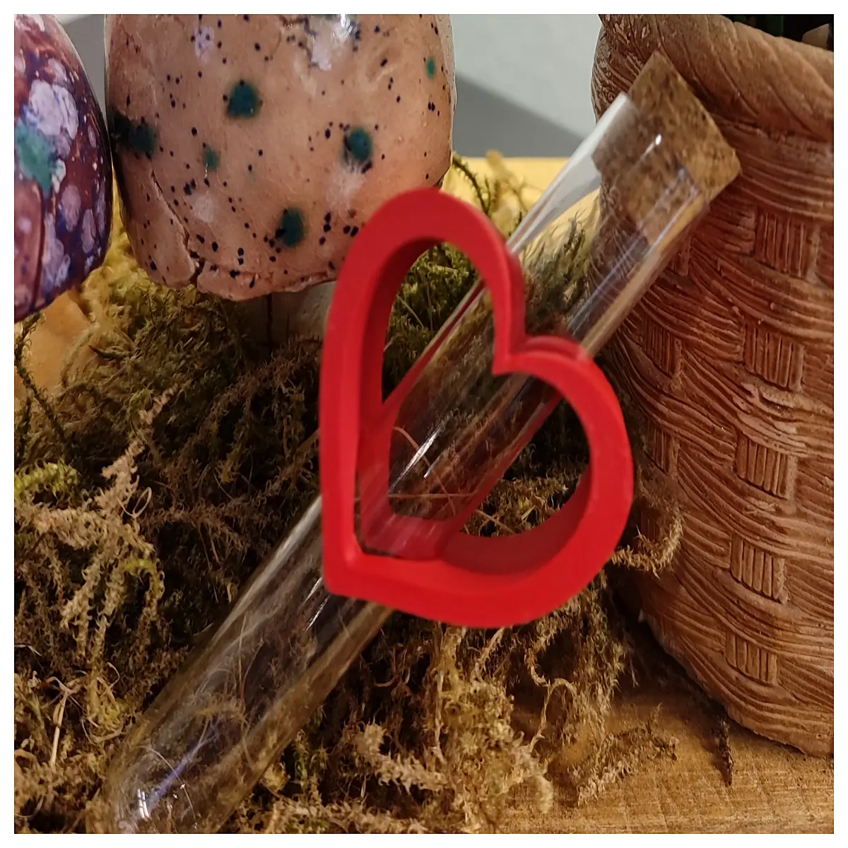 shaped test tube glass vial for jewelry storage small keepsake container romantic gift idea lab style decor