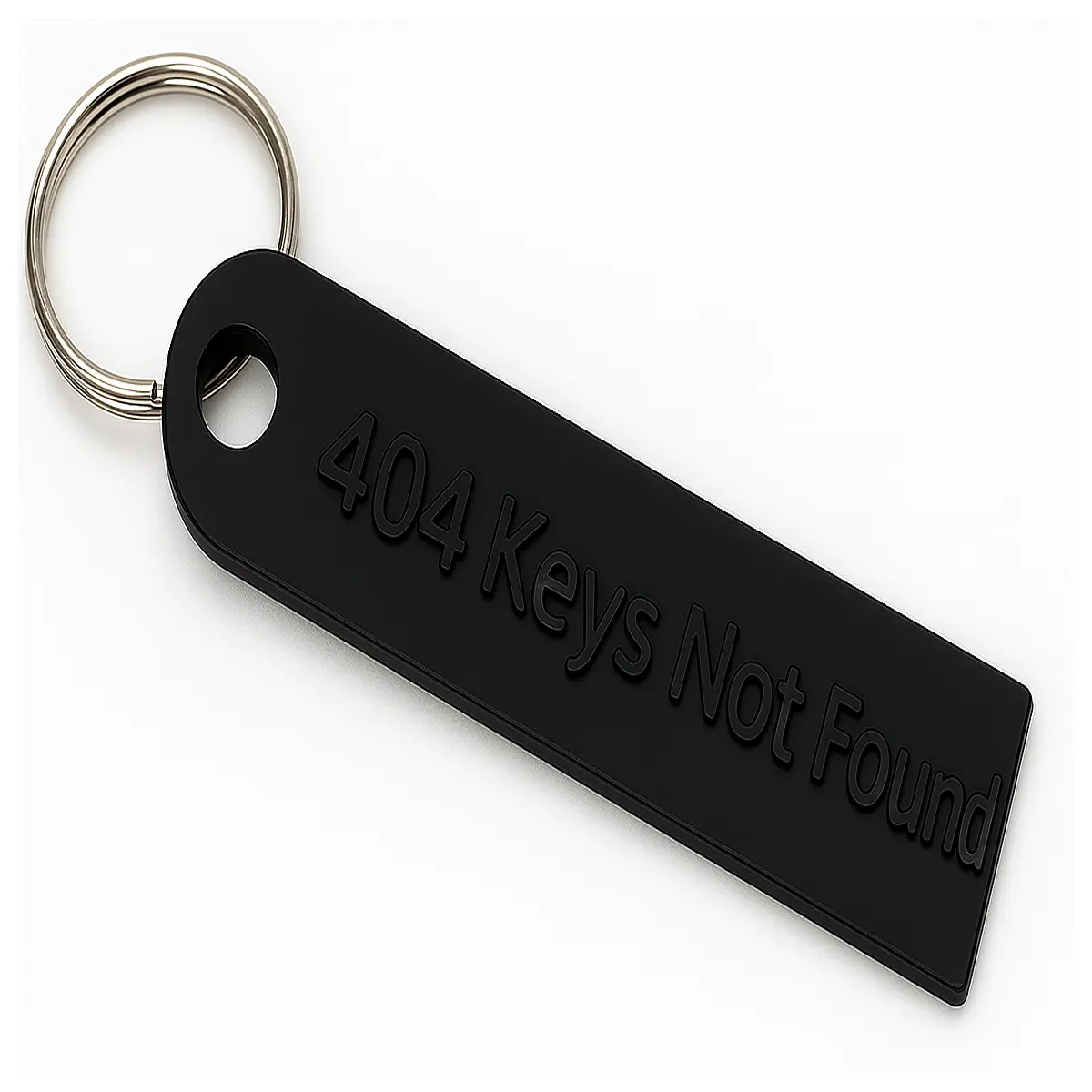 minimalist keychain for lost keys simple 404 design key holder modern anti loss bag charm