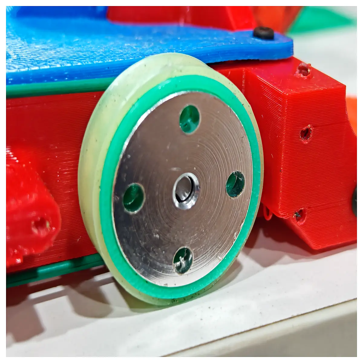 24mm pulley wheel with 7mm spacer ring and 10mm flange m3 threaded hole for cnc router spindle mount